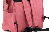 Univerzální batoh a taška na psa CAMON s nosností 5 kg. Zpevněné dno, bezpečnostní poutko s karabinou, ideální pro malé psy i kočky. Barva růžová. (11)